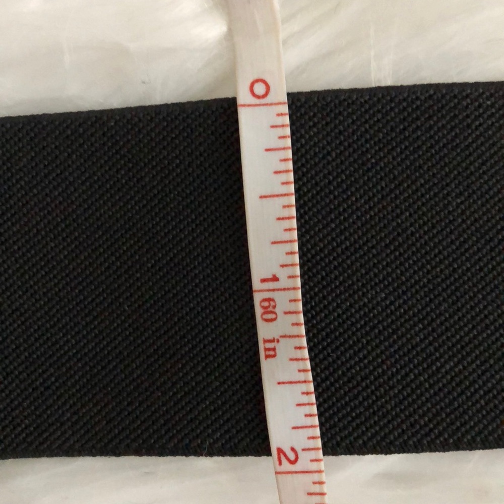 NWT INC Black Whipstitched Belt - Picture 5 of 5